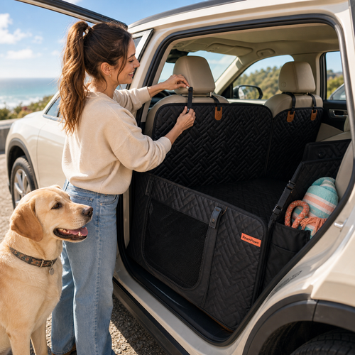 RoamPaws RoadNest Hard-Bottom Backseat Extender